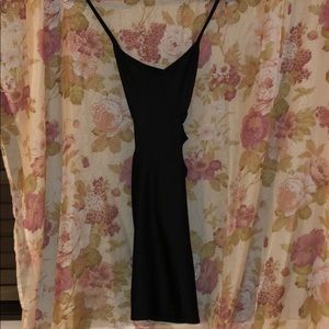 Black mini dress